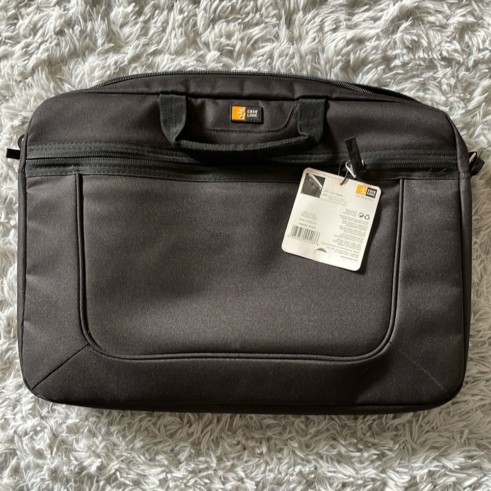 Laptop Carrying Case Messenger Bag - 15.6” Black